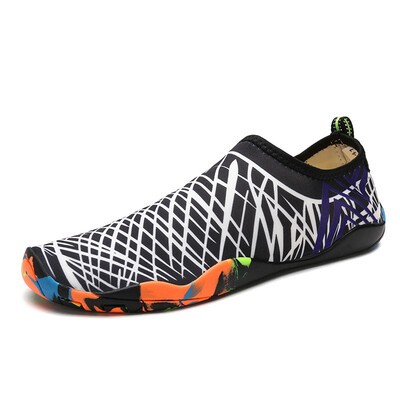 

Men Woman Barefoot Skin Sock Striped Shoes Beach Pool Water Socks Aqua Beach Swim Slipper On Surf Aqua Shoes