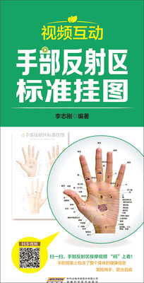 

中国首创二维码挂图：视频互动手部反射区标准挂图（防水 耐折 撕不烂）