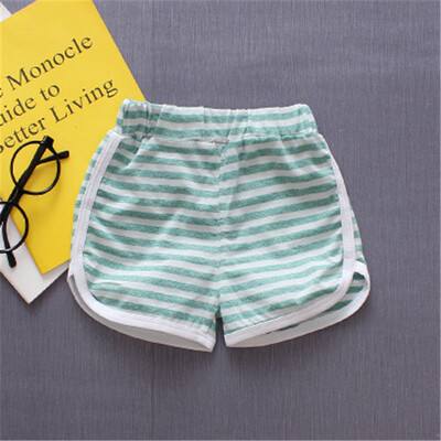 

2018 2018 stripe fashion Kids Trousers Children Pants for boys summer beach loose shorts size