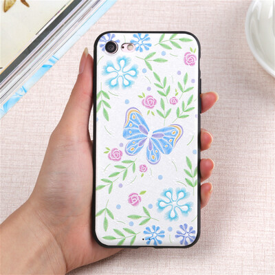 

Элегантный Бабочка Цветы Мягкие TPU Тонкий чехол для iphone 5 5s se x Силиконовый телефона ракушки крышка для IPhone 6 6s 7 8 плюс