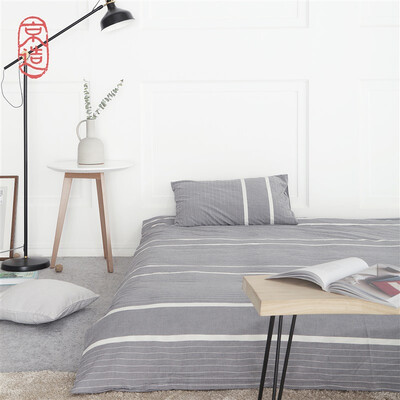 

JINGZAO Cotton knitted beddings Water-washed Skin soft stripes beddings