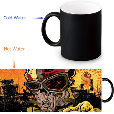 

Five Finger Death Punch 350ml/12oz Heat Reveal Mug Color Change Coffee Cup Sensitive Morphing Mugs Magic Mug Milk Tea Cups