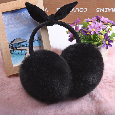

Lovely Rabbit Fur Winter Earmuffs Ушной кэш Oreilles Warmers Зимний Комфорт Earmuffs Теплые зимние наушники для женщин
