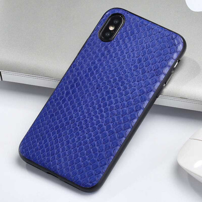 

Genuine Leather Phone Case For iPhone X Case Natural Python Skin For iPhone 6 6S 7 8 Plus X Back Cover