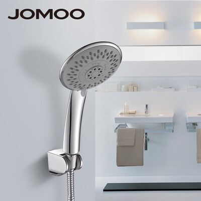 

JOMOO 5 jets 5-inch Bathroom Shower Head With ABS Wall Bracket&15M Stainless Steel Shower Hose Hand Shower Ducha Chuveiro