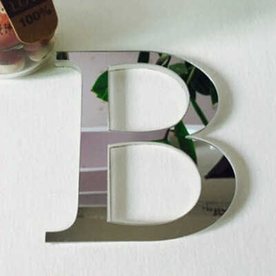 

20cmx14cmx12cmthick Big Size Wedding LOVE Letters Home decoration English 3D mirror wall Stickers Adhesive Alphabet For wall