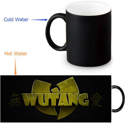 

Wu Tang Clan 350ml12oz Heat Reveal Mug Color Change Coffee Cup Sensitive Morphing Mugs Magic Mug Milk Tea Cups