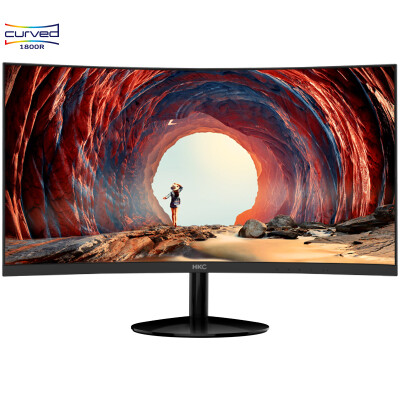 

Wieko HKC CH40 236-inch 1800R Curved VA Wide Angle Non-Flash Screen Slim Edge Assembly Chicken Mainframe Desktop Computer Display HDMIVGA Interface