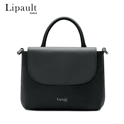 

Lipault cow leather handbags ladies portable mini square bag fashion shoulder Messenger bag P6232028 navy blue