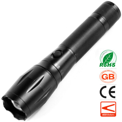 

Zoom LED Flashlight CREE T6 High Power Telescopic 18650 Rechargeable Torch 1000 Lumens 10W Waterproof Portable Light
