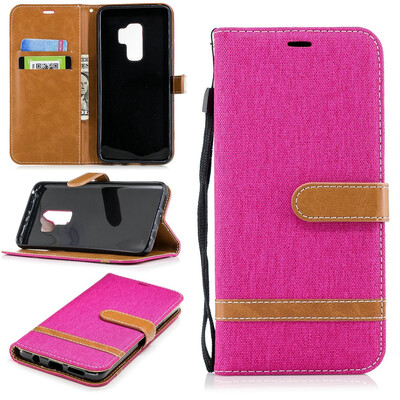 

BEFOSPEY Mixed Colors Denim PU LeatherSoft TPU Card Slot Stand Wallet Case For Samsung Galaxy S9201862"