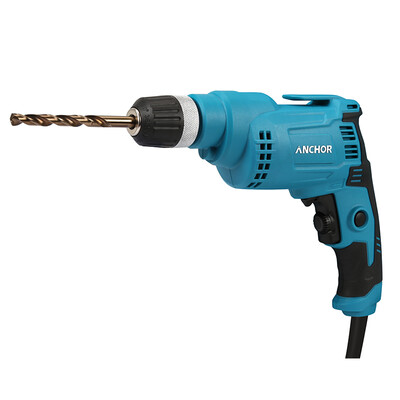 

Iron anchor TM08-10A hand drill home multi-function pistol drill electric screwdriver screwdriver machine reverse rotation speed 520W high power self-locking hand drill 10mm self-locking chuck