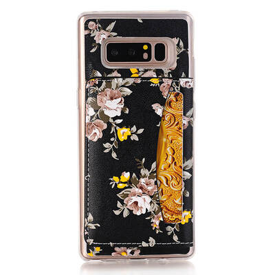 

для Samsung Galaxy Note 8 TPU Shockproof Мягкая задняя крышка / кронштейн / карта / защитный чехол