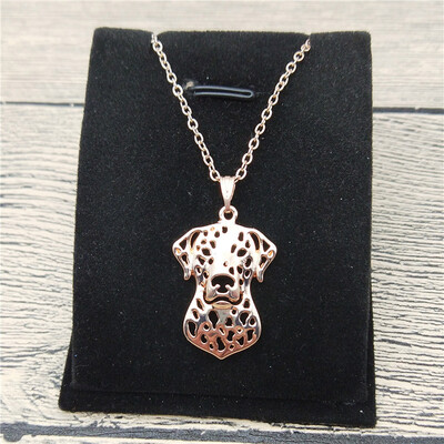 

New Dalmatian Necklace Trendy Style Dalmatian Pendant Necklace Women Fashion Pet Dog Jewellery