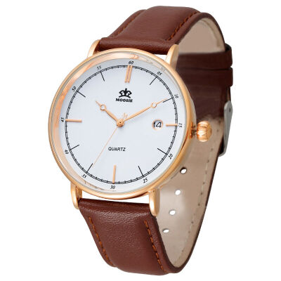 

MOOSIE watch men students simple style watch waterproof ultra-thin quartz mens casual fashion