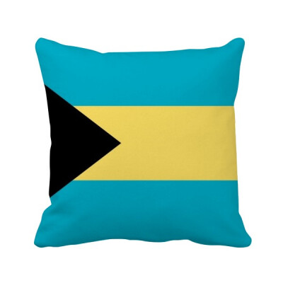 

The Bahamas National Flag North America Country Square Throw Pillow Insert Cushion Cover Home Sofa Decor Gift