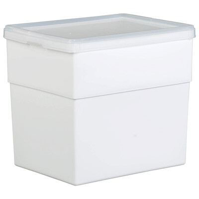 

Alice IRIS environmental protection material plastic box storage box small storage box moisture-proof dustproof thick cover 250W transparent white 281214537