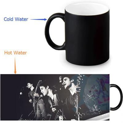 

Darren Criss 350ml12oz Heat Reveal Mug Color Change Coffee Cup Sensitive Morphing Mugs Magic Mug Milk Tea Cups