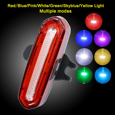 

100 LM Rechargeable COB LED USB Mountain Bike Tail Light Taillight MTB Safety Warning Bicycle Rear Light Bicycle Lamp
