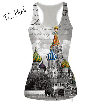 

2018 Europe&the new wild casual vests digital printing in the long section of the Slim vest