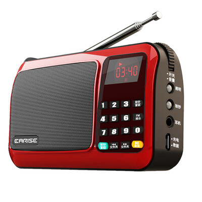 

Arista (EARISE) T33 Radio MP3 Card Speaker Портативный мини-музыкальный плеер Emergent Старый звук Square Dance Старый Walkman China Red
