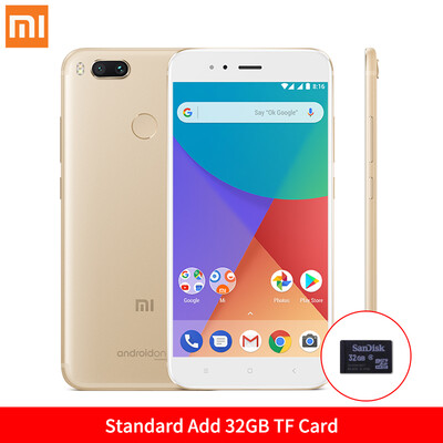

Глобальная Версия Xiaomi Mi A1 4GB 32GB 5.5 " 1080P Snapdragon 625 Octa Core смартфон Dual 12MP камера Android Один отпечаток паль