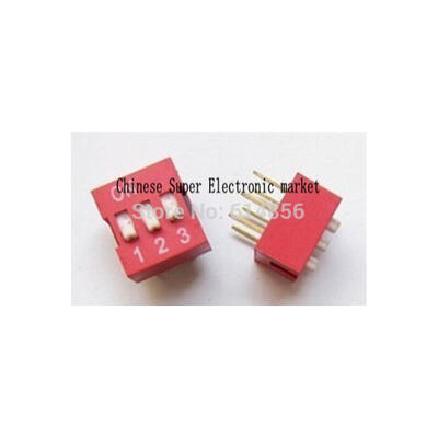 

30pcs 3P 3 Position DIP Switch 2.54mm Pitch 2 Row 6 Pin DIP Switch