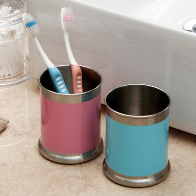 

Jingdong Supermarket Ou Runzhe mouthwash cup 304 stainless steel sanding couple bath round section brushing cup pink pink pink 2 only installed