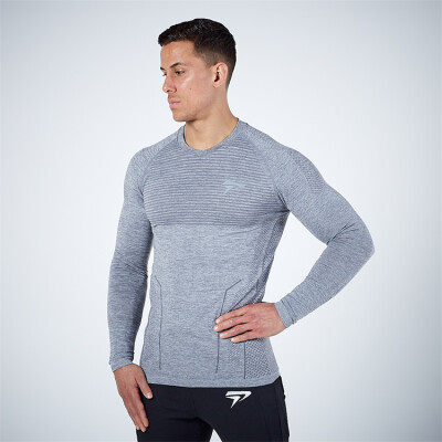 

Muscle Dr Men New Fitness Sports Brothers Outdoor Training Fashion Slim Perspiration Quick-drying Long Sleeve