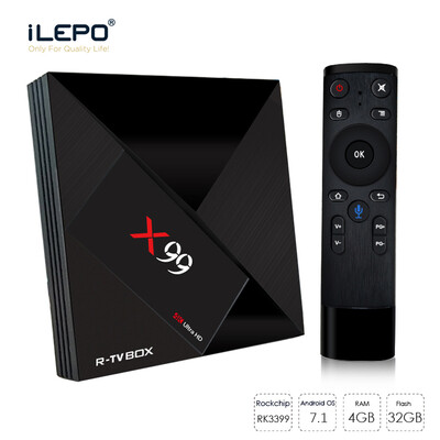 

X99 Android 71 TV Box Rockchip 3399 KD Player 4GB 32GB Dual WIFI AC With Bluetooth 41 MXQ Pro Boxes