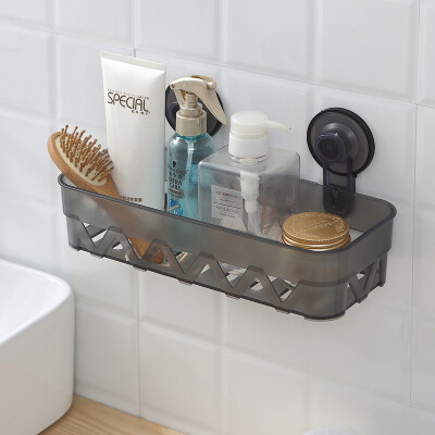 

Run Jin Bathroom Shelf Washing Cup Set Toothbrush Holder Set Two World Powerful sucker Black Box Bathroom Series RJ-1100