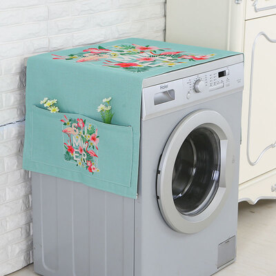 

Yuan Yuan Fanhua double door refrigerator cover cloth cotton&linen drum washing machine bedside table with cover towel refrigerator cover 70180cm