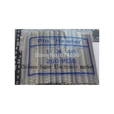 

200 PCS Single Row Male 1X40 Pin Header Strip 254 mm
