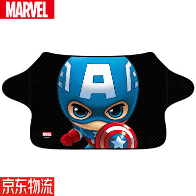 

Marvel Marvel car front windshield snow-proof standard car models four seasons universal sunscreen sun block waterproof cloth plus velvet half-cover clothing cover snow block US captain