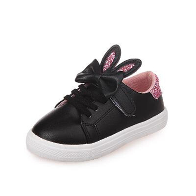 

Spring Children Sneakers Kids Shoes Girls sequined rabbit ears Outdoor Casual Shoes Girls Princess Bow tie Sport Shoe