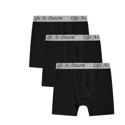 

3pcs Fashion Men Shorts Boxer Antibacterial Comfortable Long Leg Short Leg Mens Boxers Shorts Male Underpants Man Underwear