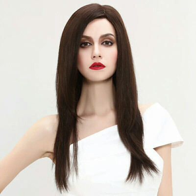 

Brazilian Straight Human Hair Wig Black Color Lace Front Wigs For Women