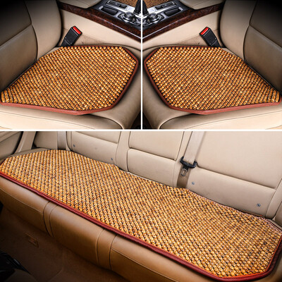 

Antarctic Nanjiren car seat four seasons seat cushion cool pad ice pad small square pad office cushion summer cool pad handmade longan wooden beads cushion leather edge seat cushion small three