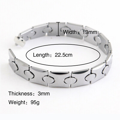

Hpolw Neutral Fashion High Polish Heavy Tungsten Bracelet