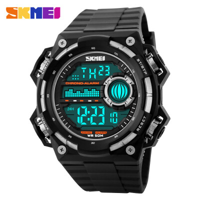 

SKMEI Digital Watch Men Outdoor Sports Wristwatch LED Multifunction 50M Waterproof Chronograph Watches Relogio Masculino