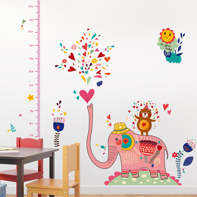 

Dome recallable childrens room height feet wall stickers baby bedroom wall stickers cartoon animal height wall stickers giraffe&monkey