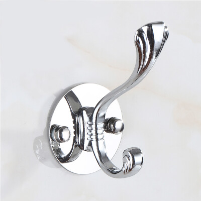 

Yuhuaze stainless steel strong hook double hook bathroom coat hook hook hook kitchen storage nail hook stable type 3 Pack