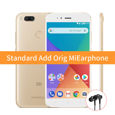 

Глобальная Версия Xiaomi Mi A1 4GB 32GB 5.5 " 1080P Snapdragon 625 Octa Core смартфон Dual 12MP камера Android Один отпечаток паль