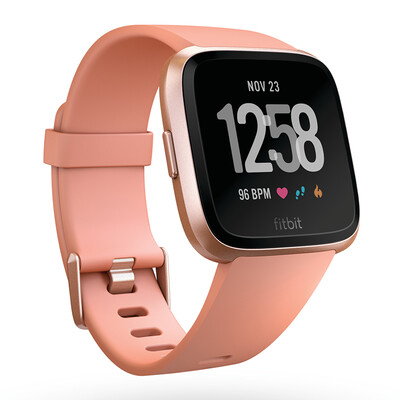 

Fitbit Versa Sports Smart Watch NFC Fitness Водонепроницаемый Bluetooth-вызов Автоматическое распознавание тренировки Музыкальный магазин Caller SMS WeChat Reminder Rose Gold