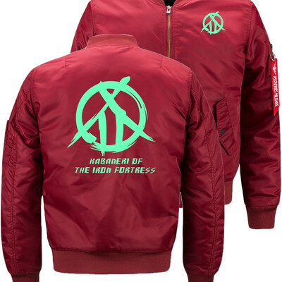 

Kabaneri of Iron Fortress Bomber Flight Flying Jacket Winter thicken Warm Zipper Men Jackets Anime Mens Casual Coat