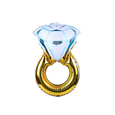 

FANLUS Lover Wedding Marriage Balloon Diamond Balloon Bride Ring Engagement Foil Valentine Balloons Party Supplies