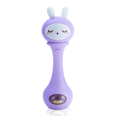 

Beiens beiens baby toys intelligent sound&light hand rattle newborn 0-1-3 years old appease toy YZ06 lilac purple