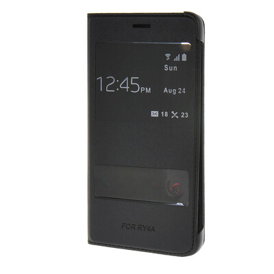 

MOONCASE чехол для Huawei Honor 4A (5.0") Ultra Slim View Window Flip Leather Case Cover Black