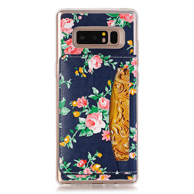 

ChuanDaiZhe для Samsung Galaxy Note 8 TPU Shockproof Мягкая задняя крышка / кронштейн / карта / защитный чехол