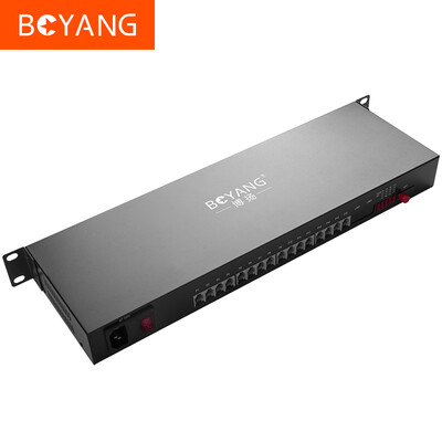 

BOYANG BY-16P1E Digital Telephone Optical Multiplexer 16-way Voice 1 Network Intercom Audio Optical Fiber Transmission FC Interface 1 Pair